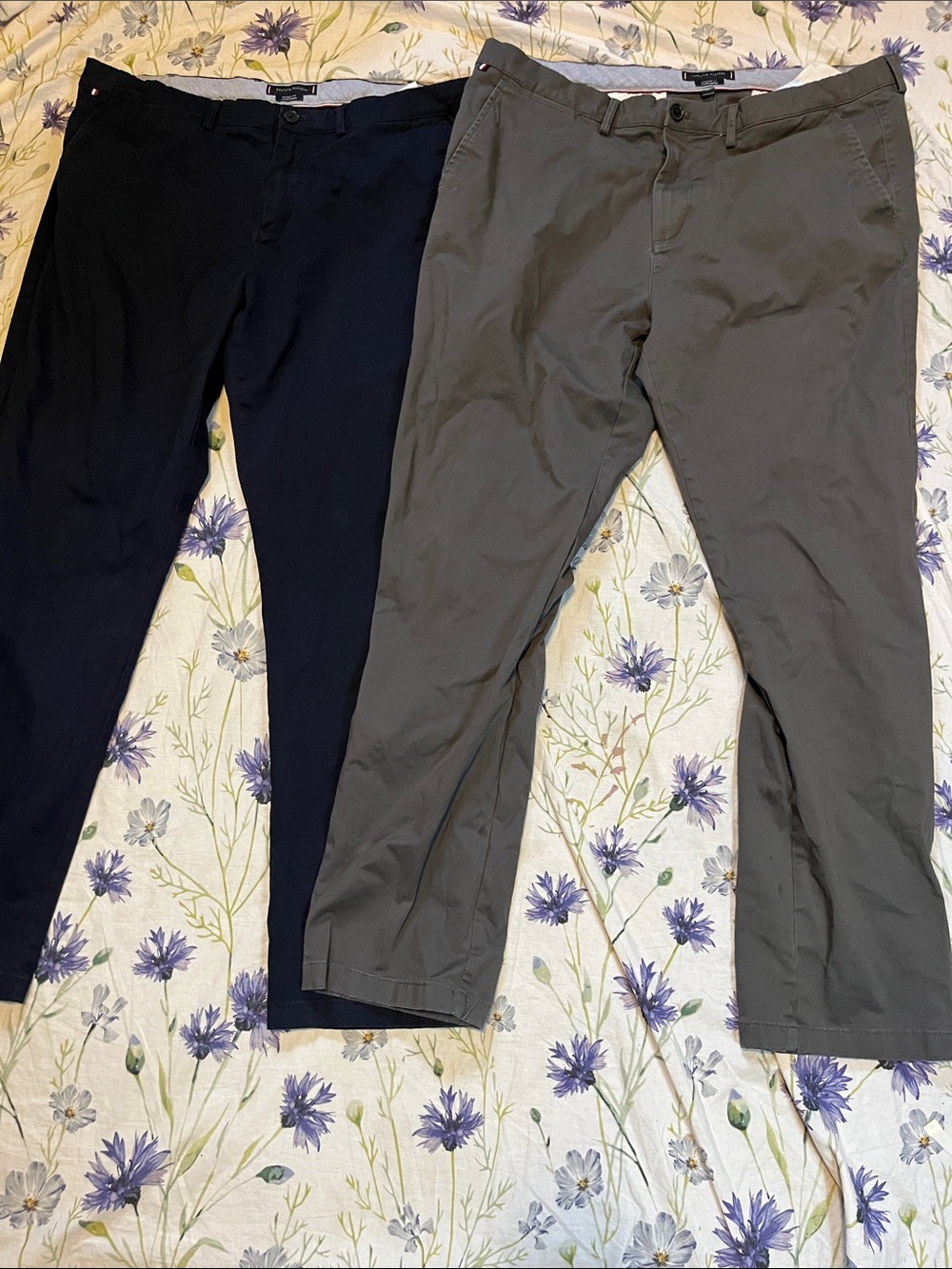 Tommy Hilfiger Men's Chinos in Navy and Olive
